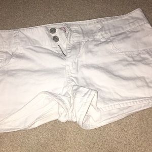 Size 11 juniors-white jean shorts